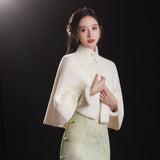皓淡冬裝旗袍外套