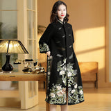嬌如冬裝旗袍外套