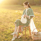 晚霏冬裝旗袍套裝