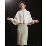 皓淡冬裝旗袍外套