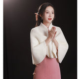 皓淡冬裝旗袍外套