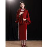 顏芙冬裝旗袍外套