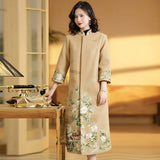 嬌如冬裝旗袍外套