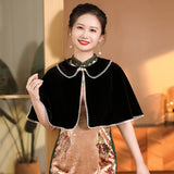 黛芳冬裝旗袍外套