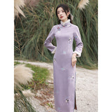 美夜冬裝旗袍套裝