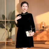 若悠冬裝旗袍