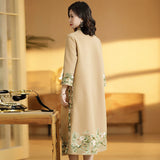 嬌如冬裝旗袍外套