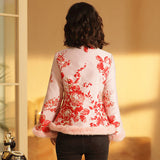 羽花冬裝旗袍上裝