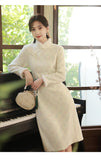 潔花冬裝旗袍