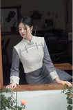 婉夜冬裝旗袍
