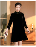 若悠冬裝旗袍